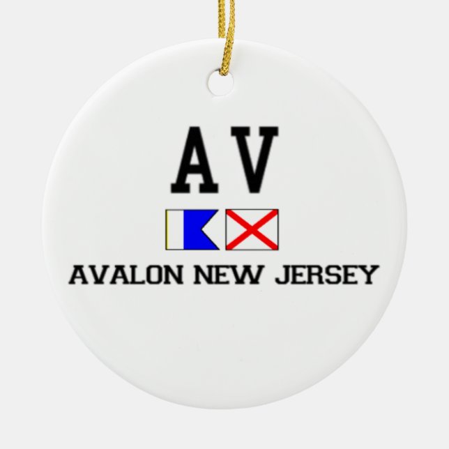 Ornamento De Cerâmica Avalon. (Frente)