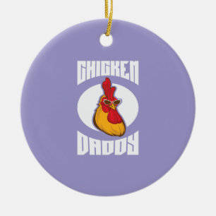 Ornamento De Cerâmica Aves Criadas pelo Chicken Daddy
