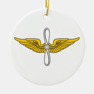 ORNAMENTO DE CERÂMICA AVIAÇÃO DE EXÉRCITO