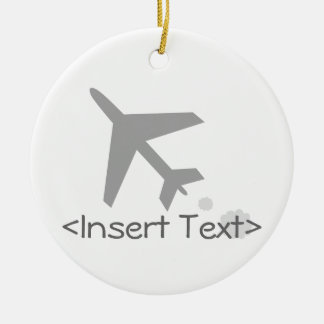 Ornamento De Cerâmica Avião