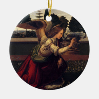 Ornamento De Cerâmica Aviso de Leonardo da Vinci - anjo