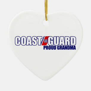 Ornamento De Cerâmica Avó orgulhosa da guarda costeira