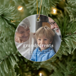 Ornamento De Cerâmica Avós | Presente de Natal com Foto