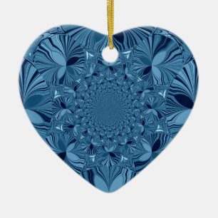 Ornamento De Cerâmica Azul adorável