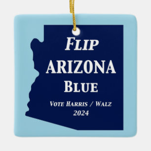 Ornamento De Cerâmica Azul Arizona sacudir em 2024
