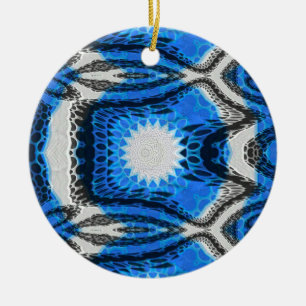 Ornamento De Cerâmica Azul atômico