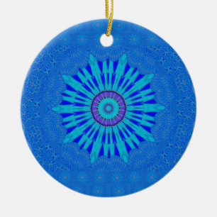 Ornamento De Cerâmica Azul royal