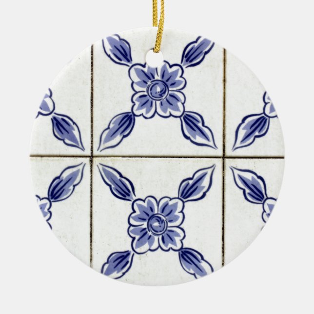 Ornamento De Cerâmica azulejo (Frente)
