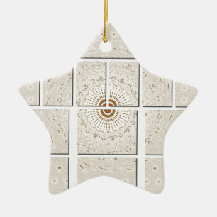 Ornamento De Cerâmica Azulejos de canvas Floral de Parede Hakuna Matata