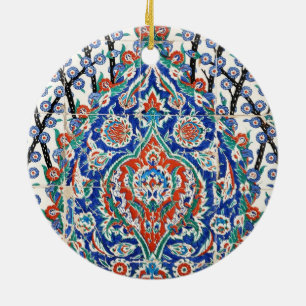 Ornamento De Cerâmica azulejos florais turcos