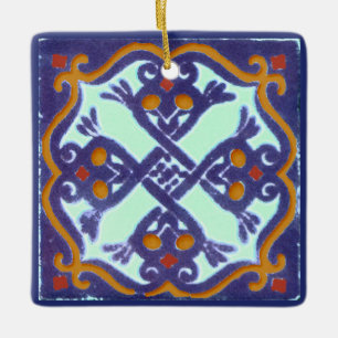 Ornamento De Cerâmica Azulejos Talavera 4