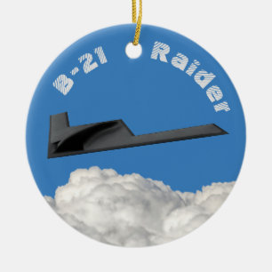 Ornamento De Cerâmica B-21 Bombeiro Furtivo Raider