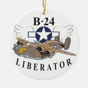 Ornamento De Cerâmica B-24 Libertador