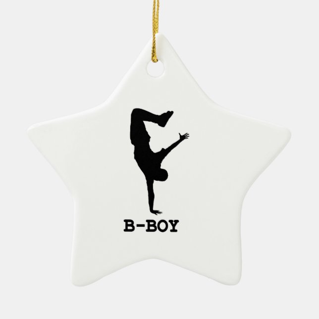 Ornamento De Cerâmica B Boy (Frente)