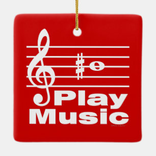 Ornamento De Cerâmica B Notação Musical Nítida