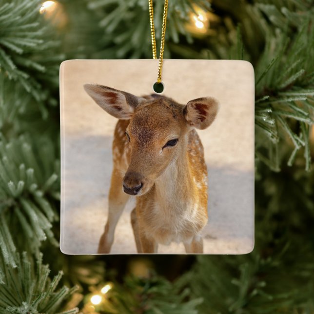 Ornamento De Cerâmica Baby Deer (Árvore)