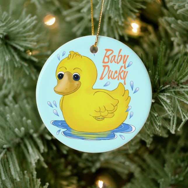 Ornamento De Cerâmica Baby Ducky (Árvore)
