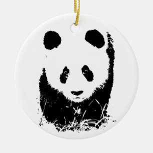 Ornamento De Cerâmica Baby Panda