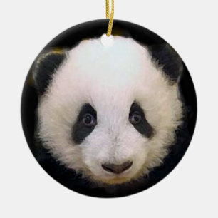 Ornamento De Cerâmica Baby Panda