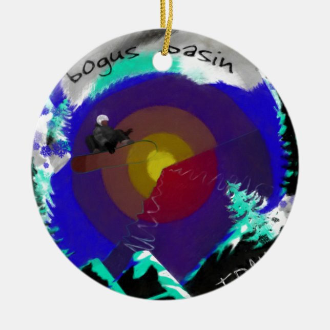 Ornamento De Cerâmica Bacia falsa Idaho (Frente)