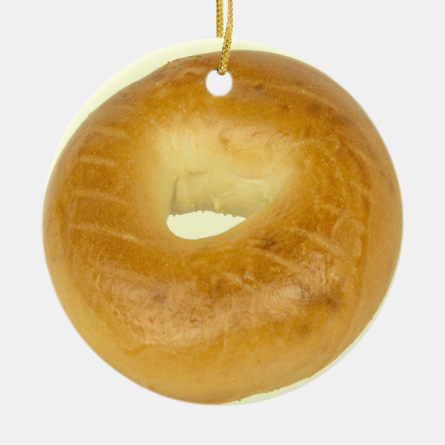 Ornamento De Cerâmica Bagel (Frente)