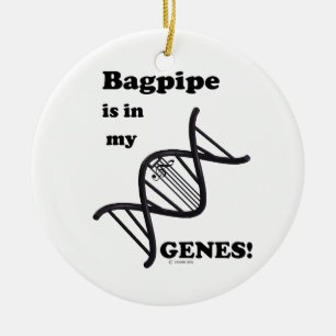 Ornamento De Cerâmica Bagpipe Está Em Meus Genes