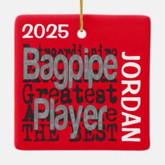 Ornamento De Cerâmica Bagpipe Player Extraordinaire CUSTOM