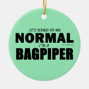 Ornamento De Cerâmica Bagpiper normal