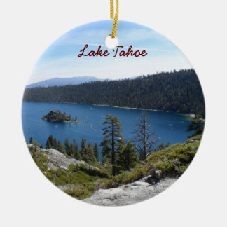 Ornamento De Cerâmica Baía da esmeralda de Tahoe- do lago