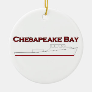 Ornamento De Cerâmica Baía de Chesapeake Deadrise Workboat