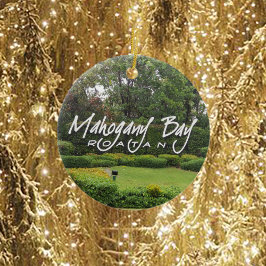 Ornamento De Cerâmica Baía de Mahogany, Roatan, Honduras