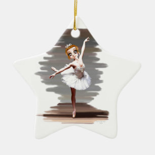 Ornamento De Cerâmica Bailarina de Prima