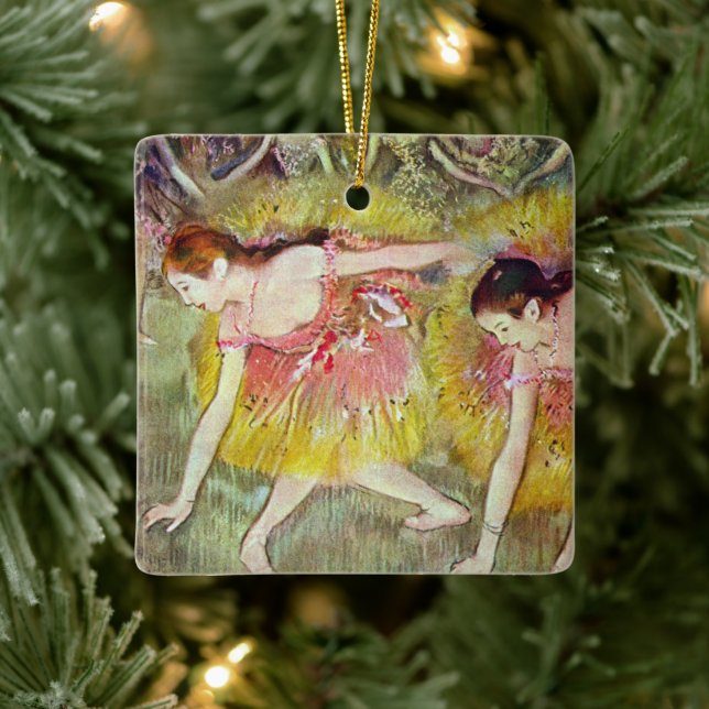 Ornamento De Cerâmica Bailarinas Inclinando-se por Edgar Degas, Arte da  (Árvore)