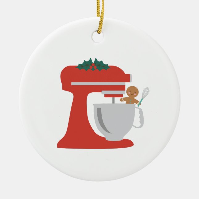 Ornamento De Cerâmica Baking de Natal (Frente)