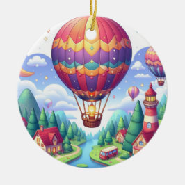 Ornamento De Cerâmica Balão flutuante