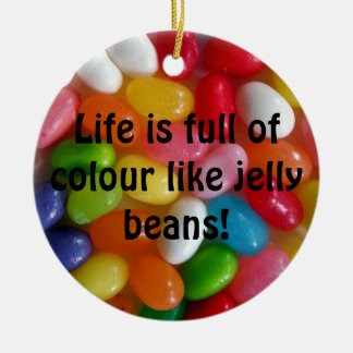 Ornamento De Cerâmica Balas coloridas de jelly beans