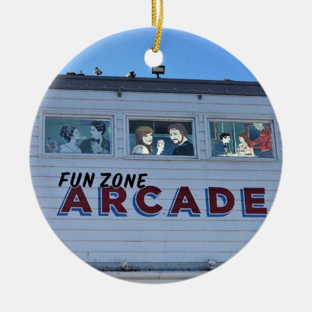 Ornamento De Cerâmica Balboa Fund Zone, Newport Beach, Califórnia (Frente)