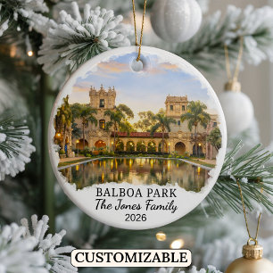 Ornamento De Cerâmica Balboa Park Personalizada, Califórnia Personalizad