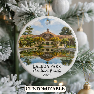 Ornamento De Cerâmica Balboa Park Personalizado, Califórnia Custom