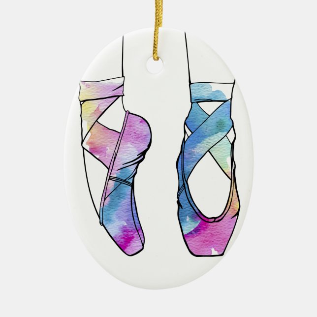 Ornamento De Cerâmica Balé Ballerina (Frente)