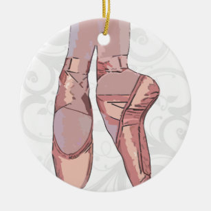 Ornamento De Cerâmica Balé Slippers Toe Calçados