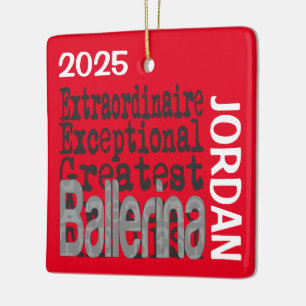 Ornamento De Cerâmica Ballerina Extraordinaire CUSTOM