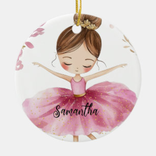 Ornamento De Cerâmica Ballerina Personalizada