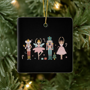 Ornamento De Cerâmica Ballet de Natal do Quebra-Nozes Festa Adorável