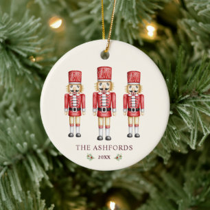 Ornamento De Cerâmica Ballet do Quebra-Nozes Natal Personalizado Família