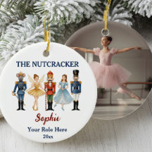 Ballet Quebra-Nozes Nome e Papel Personalizados, F
