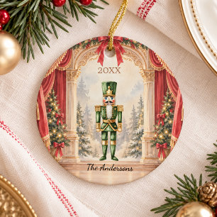 Ornamento De Cerâmica Ballet Teatro Quebra-Nozes Natal