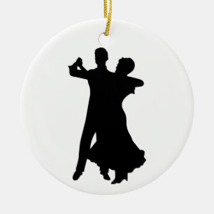 Ornamento De Cerâmica Ballroom Dancers