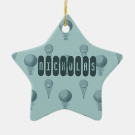 Ornamento De Cerâmica Balões de ar quente