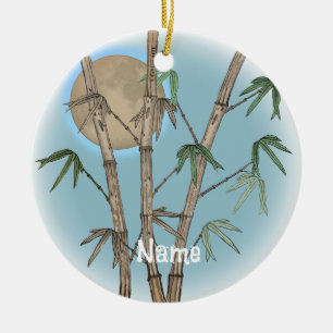 Ornamento De Cerâmica Bambu